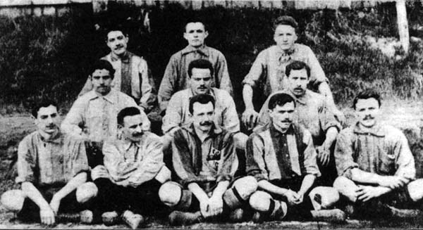 The Union Saint-Gilloise squad during the 1903-1904 season, the first of their eleven early golden years.